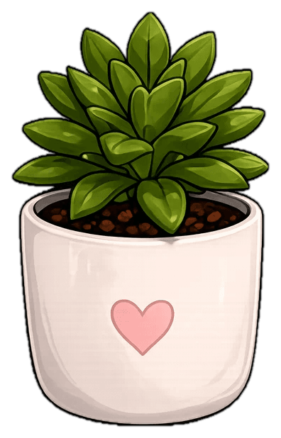 Potted succulent plant